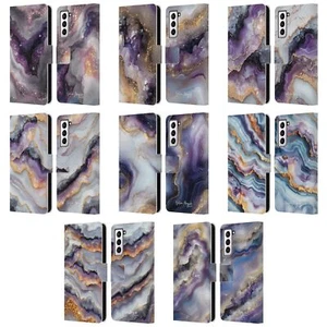 FUNDA BILLETERA LIBRO CUERO MÁRMOL CIRUELA MAGIA NATURALEZA OFICIAL PARA TELÉFONOS SAMSUNG 4 - Imagen 1 de 14