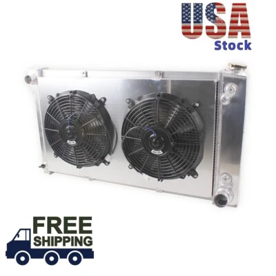 3Row Radiator+Fan For  1969-1972 1970 Chevrolet  K10 K20 Pickup/K10 K20 Suburban Foto 1 de 4
