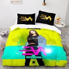 Eva Queen 3D Printed Bedding Set 3PCS Duvet Cover & Pillowcase(s) Gift UK3-1