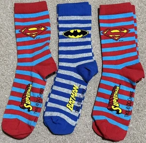 NUP MARKS & SPENCER BOYS DC BATMAN SUPERMAN SOCKS - SIZE UK 12.5-3.5 - Picture 1 of 1