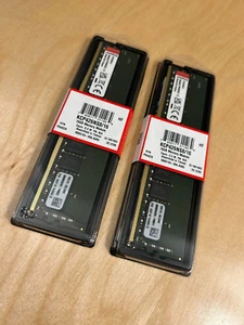 (2) LOT ~ Ordinateur de bureau Kingston 16 Go (1 x 16 Go) KCP426NS8/16 DDR4-2666 neuf / scellé - Photo 1/3