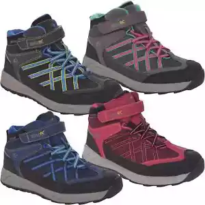 Regatta Kids Samaris V Mid Girls Outdoor Waterproof Walking Hiking Boots RRP £80 - Picture 1 of 21