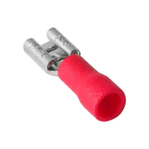 100pcs 4.8mm Insulated Female Spade Terminals 22-16AWG Wire Crimp Connectors - Picture 1 of 9