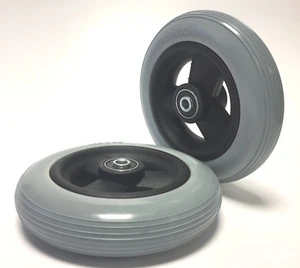 2x Rollstuhlreifen 6 x 1 1/4 (150x30)  Kompletträder pannensicher, NL 36 - Picture 1 of 2