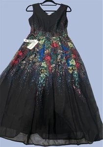 Stylewe Misslook Size 4 NWT Dressy, formal, beautiful floral on black - Picture 1 of 2
