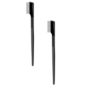 2 Stück Augenbrauen Kamm Metall Wimpern Mann Stahl Trenner Werkzeug Augenbrauen - Bild 1 von 12