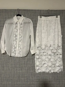 Zimmermann lace skirt & top set - Picture 1 of 11
