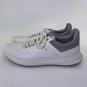 ECCO Core Hydromax Golf Shoes White Gray Mens Sz 12-12.5 US 46 EU READ - Picture 1 of 12