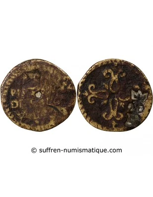 France Poids Monétaire - 2 Pistoles Italie - Contremarque De Jacques Platel à Be - Photo 1/4