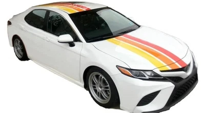 Графический гоночный спортивный комплект наклеек в полоску на автомобиль для Toyota Camry капот крыша задняя - Изображение 1 из 4