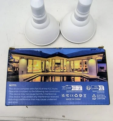 2 Pack PAR30 Yellow Bug/Decor Light Bulb 12watt E26 Base Yellowish Amber Flood B - Image 1 of 4