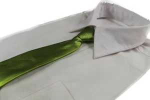 1 x Light Green Boys Kids Baby Toddler School Neck Tie Ties Formal Wedding - Picture 1 of 3