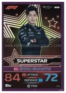 #283 ZHOU GUANYU (F1 SUPERSTAR) TURBO PARALELO ATTAX 2023 - Imagen 1 de 1