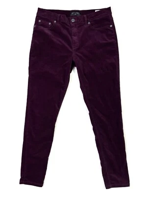 Pantalones de pana Banana Republic para mujer 30 ciruela púrpura ajustados Foto 1 de 4