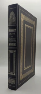 PLATO: SELECTED DIALOGUES Jewett Translation FRANKLIN LIBRARY 1983 Gold LIKE NEW - Picture 1 of 10