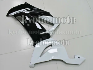 Carenado lateral izquierdo apto para inyección Ninja ZX6R 636 2013-2017 blanco negro nuevo aB - Imagen 1 de 1