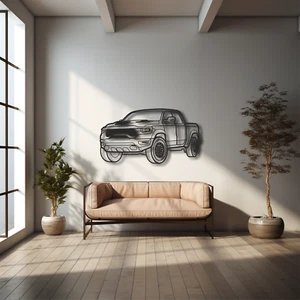 Metal Wall Decor for Ram TRX, Custom car Silhouette, Wall Art for American truck - Picture 1 of 5