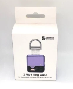 Custodia originale Samsung Galaxy Buds 2/Pro/Live Z flip 4 anelli - viola Bora - Foto 1 di 8