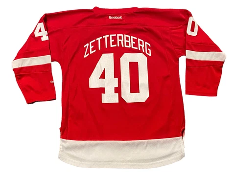 Detroit Red Wings Henrik Zetterberg #40 Youth L/XL Hockey Jersey Cover