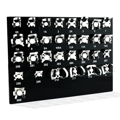 Rubber Dam Clamps Kit Universal Dental Endodontics Molar Clamp + Tray 31 pcs - Image 1 of 3