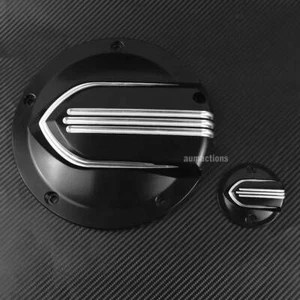 Stripe Derby Cover Timing Timer Cover Fit For Harley Electra Glide Road King - Picture 1 of 6