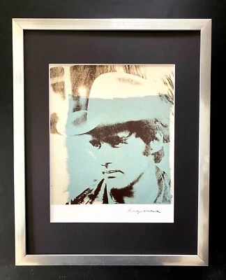 ANDY WARHOL | ESTAMPADO VINTAGE FIRMADO DENNIS HOPPER MATE Y ENMARCADO Foto 1 de 3