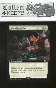 Monologue Tax Extended Art Commander 2021 Rare Near Mint - Picture 1 of 2