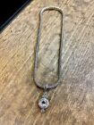 John Hardy Topaz Diamond Pendant & Chain Necklace 18Kt Sterling