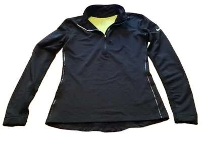 Chaqueta Nike Pro Para Mujer Hipercálida 1/2 Cremallera Atlética Negra Dri-Fit Talla Grande Gimnasio Foto 1 de 4