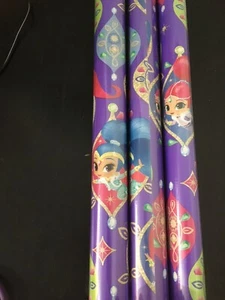Shimmer & Shine Purple GIFT WRAP WRAPPING PAPER ROLL HOLIDAY 60 SQ. FT - Picture 1 of 1