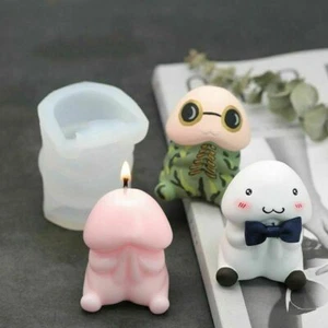 1pc Cute Character Silicone Molds 3D Plaster Resin Mold Candle Making Crafts Sup - Picture 1 of 5