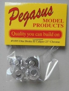 Pegasus 1095 x 1/24-1/25 Chrome 23" Disc Brakes w/Molded Caliper (4) - Picture 1 of 1