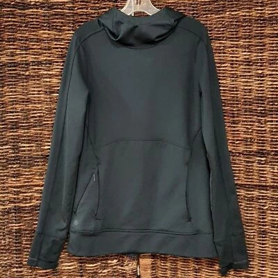 Athleta Shirt Women's XXS Teal Stowe Hoodie 2.0 Workout Top Reflective Blue  - Image 1 of 4