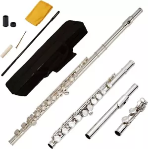 Conjunto de flauta llave Funion C 16 orificios cerrados divididos llave E offset línea cuidado pie C - Imagen 1 de 9