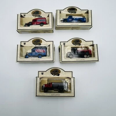Lot of 5 Chevron Commemorative Model Die Cast Metal Trucks Vintage England - Image 1 of 4