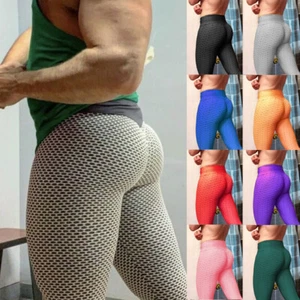 Men's Compression Pants Sports Training Leggings Fitness Jogging Yoga Trousers - Picture 1 of 24