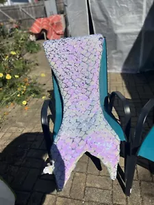 Cynthia Rowley Lavender Purple Reversible Sequin Mermaid Tail Sleeping Bag - Picture 1 of 3