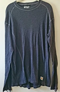Carhartt Thermohemd Herren grau Größe XXL Langarm Force Base Baumwolle - Bild 1 von 8