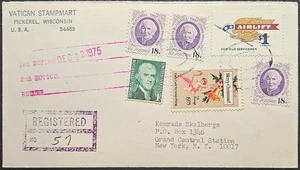 Selector de publicidad de distribuidor de sellos del Vaticano Mart WI 3x 1399 1341 registrado 1975 - Imagen 1 de 2