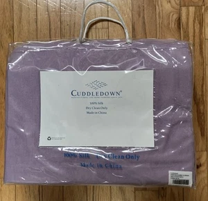 CUDDLEDOWN Manta Lennox Crocus Lila Seda - Completa/Reina Nueva en Paquete - Imagen 1 de 5
