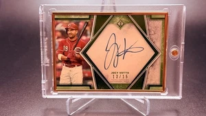 2019 Topps Transcendent #TCVA-JV Gold Framed Auto Joey Votto Emerald #13/15 - Picture 1 of 5