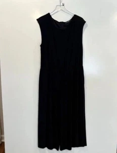 Mono negro Lauren Ralph Lauren pierna ancha recortado para mujer talla XL (1609) - Imagen 1 de 4