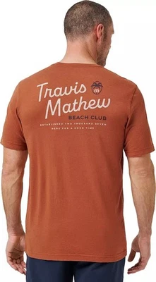 Travis Mathew Oceanfront Room Golf T-Shirt Mens XL~ Maple~ NWT - Image 1 of 3