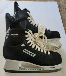 BAUER HERREN HOCKEY SCHLITTSCHUHE GRÖSSE 12,5 IMPACT 75 TUUK FASTEEL BLADES Top Zustand - Bild 1 von 6