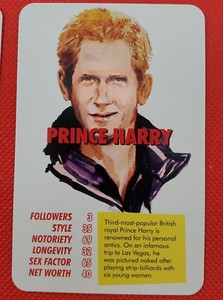 Prince Harry Celebrity Trading Game Card