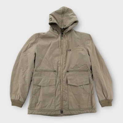 Chaqueta Sherpa Vintage London Fog Para Hombres Pequeña Beige Bolsillos Campo Exterior Caqui Foto 1 de 4