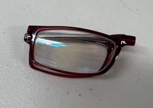 Jorcensey Eyeglasses Telescoping Arms Foldable Travel Red Free Shipping - Picture 1 of 17