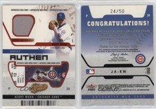 2003 Fleer Authentix Jersey Authentix Unripped /50 Kerry Wood #JA-KW