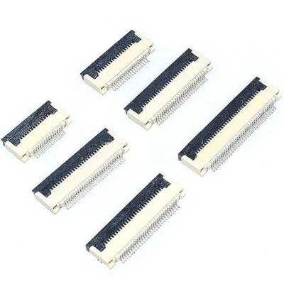 FFC/FPC Connector 0.5mm Pitch Bottom Contact 4/5/6/8/10/12/14/16~60P Flat Cable - Image 1 of 3