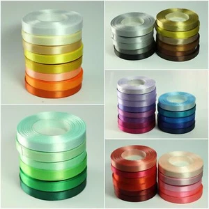 SATIN RIBBON 32m HIGH QUALITY ## FREE POSTAGE ## 6mm 12mm 25mm FULL ROLL 32m - Picture 1 of 50
